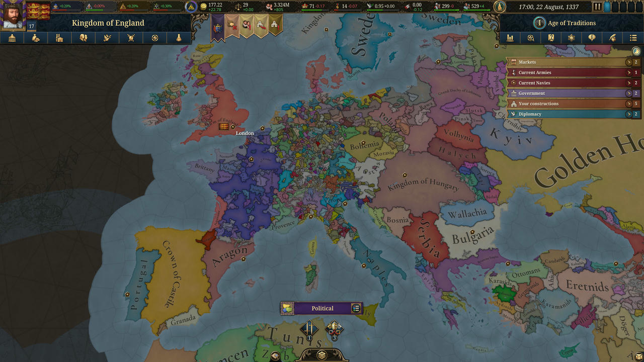 【B6318】欧陆风云5：高级白金版 Europa Universalis V v1.0.2.Build.20695179.20251107+预购特典+全DLC 免安装中文豪华版[16.8GB]